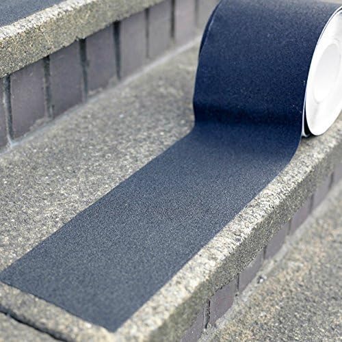 Black Anti-Slip Safety Tape - Highest Traction 4-inch by 15-foot (indoor or outdoor) by SlipDoctors
