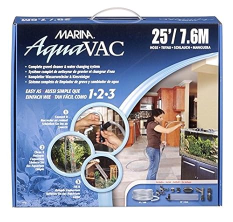 Marina Aqua Vac Wasserwechselsystem und Kiesreiniger mit Schlauc