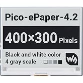 Waveshare 4.2inch E-Paper E-Ink Display Module for Raspberry Pi Pico 400&times;300 Pixels Black/White with SPI Interface