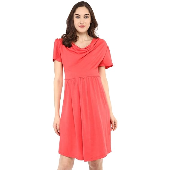 Maternity Dress With Cowl Neck