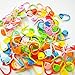 240 Pieces Knitting Crochet Locking Stitch Markers Stitch Counter Stitch Needle Clip with Compartment Box Storage Case