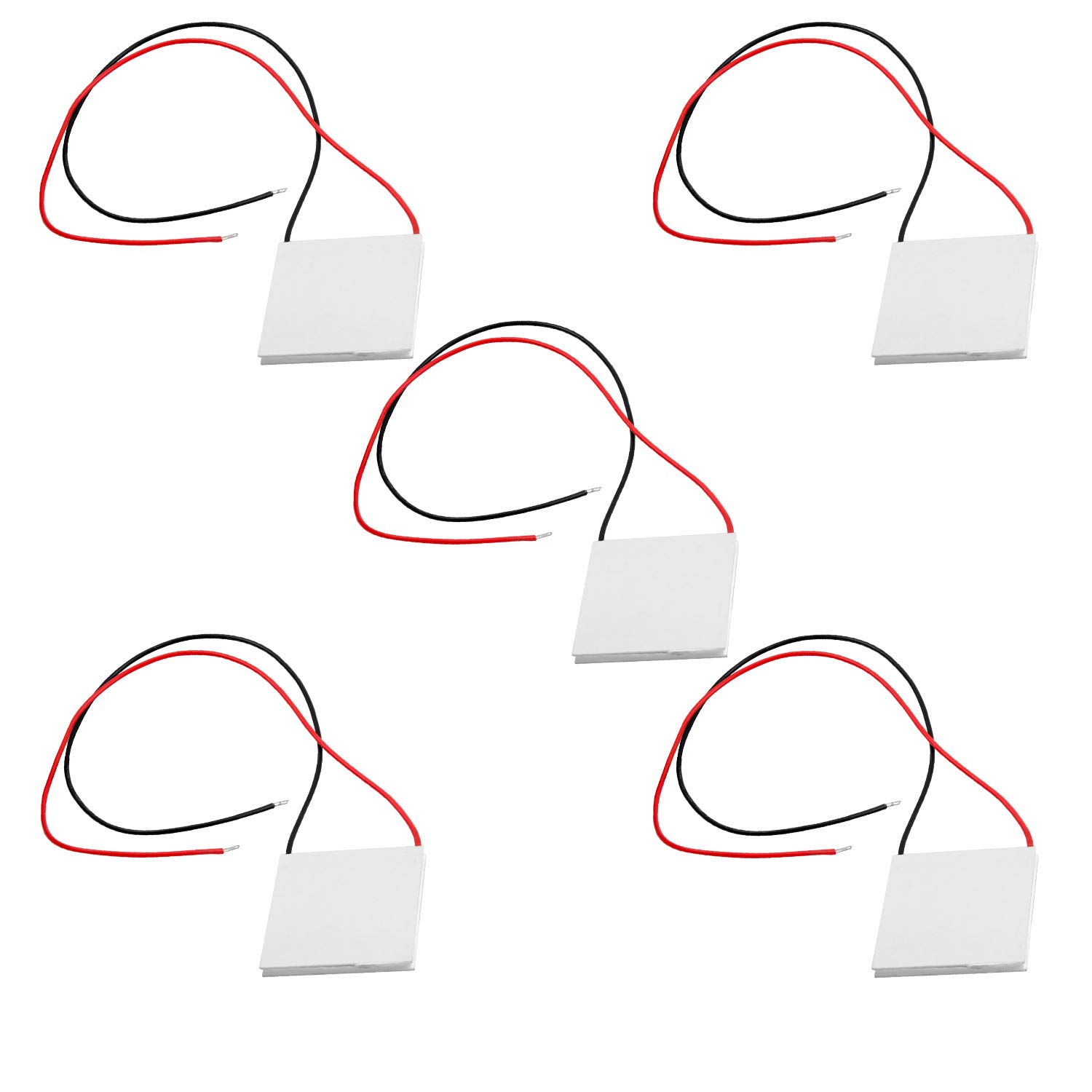 AZDelivery TEC1-12706 12V Thermoelectric Cooler Peltier Heatsink Plate, -30°C to 70°C, 60W 6A TEC 3A 5.8A Cooling Heat Sink Element Device Module including E-Book! (Pack of 5)