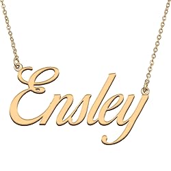 HUAN XUN Customized Custom Simple Any Name Necklace