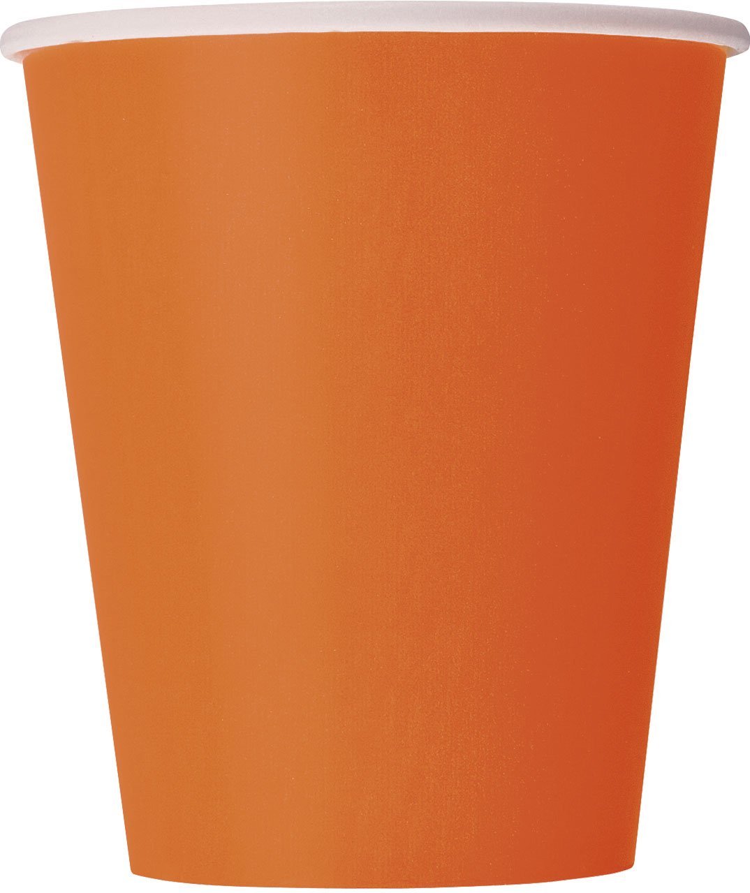 Unique Party 32246 32246-9oz Orange Paper Cups, Pack of 14