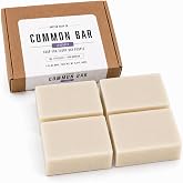 Natural Bar Soap 4 Pack for Men &amp; Women | Handmade Cold Process Soap | Moisturizing Bath &amp; Body Soap | Common Bar | 4 x 3.8 oz (Lavender)