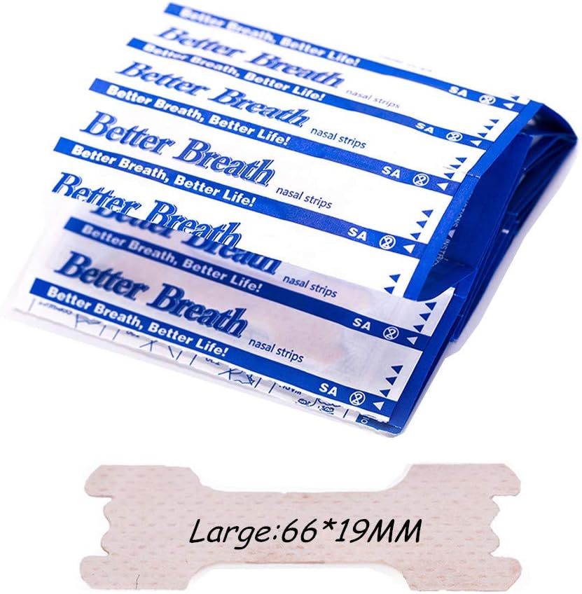 Angzhili 100 Pcs Nasal Strips,Snoring Congestion Relief, Improved Nighttime Sleeping (Large), L (Pack of 100) - Image 3