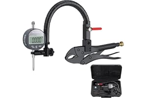 ALLmeter Disc Brake Rotor Gauge Dial Indicator 0-1"/0.0005" Digital Dial Indicator Runout Gauge Ball Joint Runout with 360° F