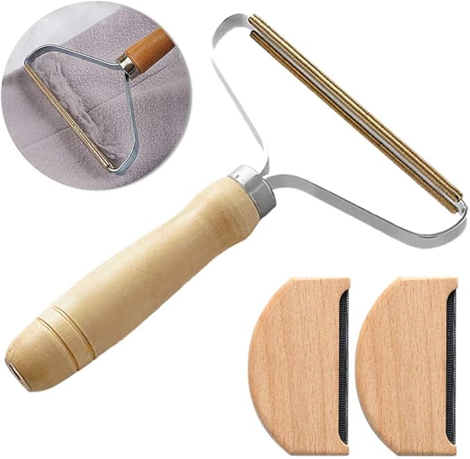 kuou 3Pcs Cashmere Comb Sweater Shaver, Reusable Clothes Cut Shaver