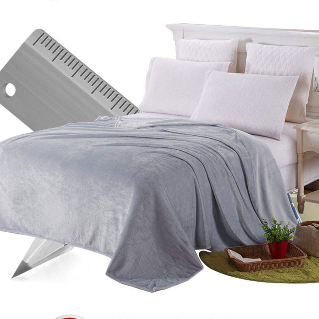 amiubo Couverture Simple et Confortable pour climatiseur de Bureau 70 cm x 100 cm Gris argenté