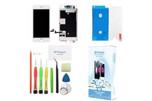 DIYREPAIR For iPhone 8 Screen Replacement 4.7' 3D Touch Screen Full Repair kit, Display Digitizer Glass Assembly with Tools Set, Tempered Glass, Instruction (White)