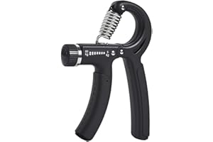 TEIUKAX Grip Strength Trainer Kit, Adjustable Hand Grip Strengthener with Finger Exerciser, Grip Ring & Stress Ball, Forearm 