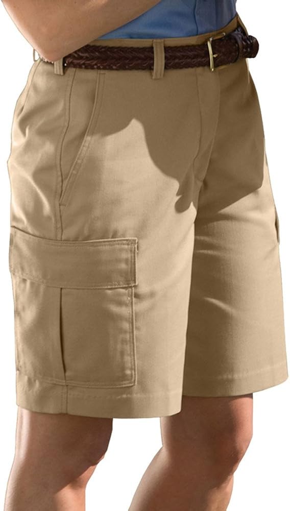 Edwards Women's Cargo Short 9/9.5 Inches Inseam, TAN, 18