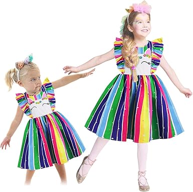 rainbow colored sundress