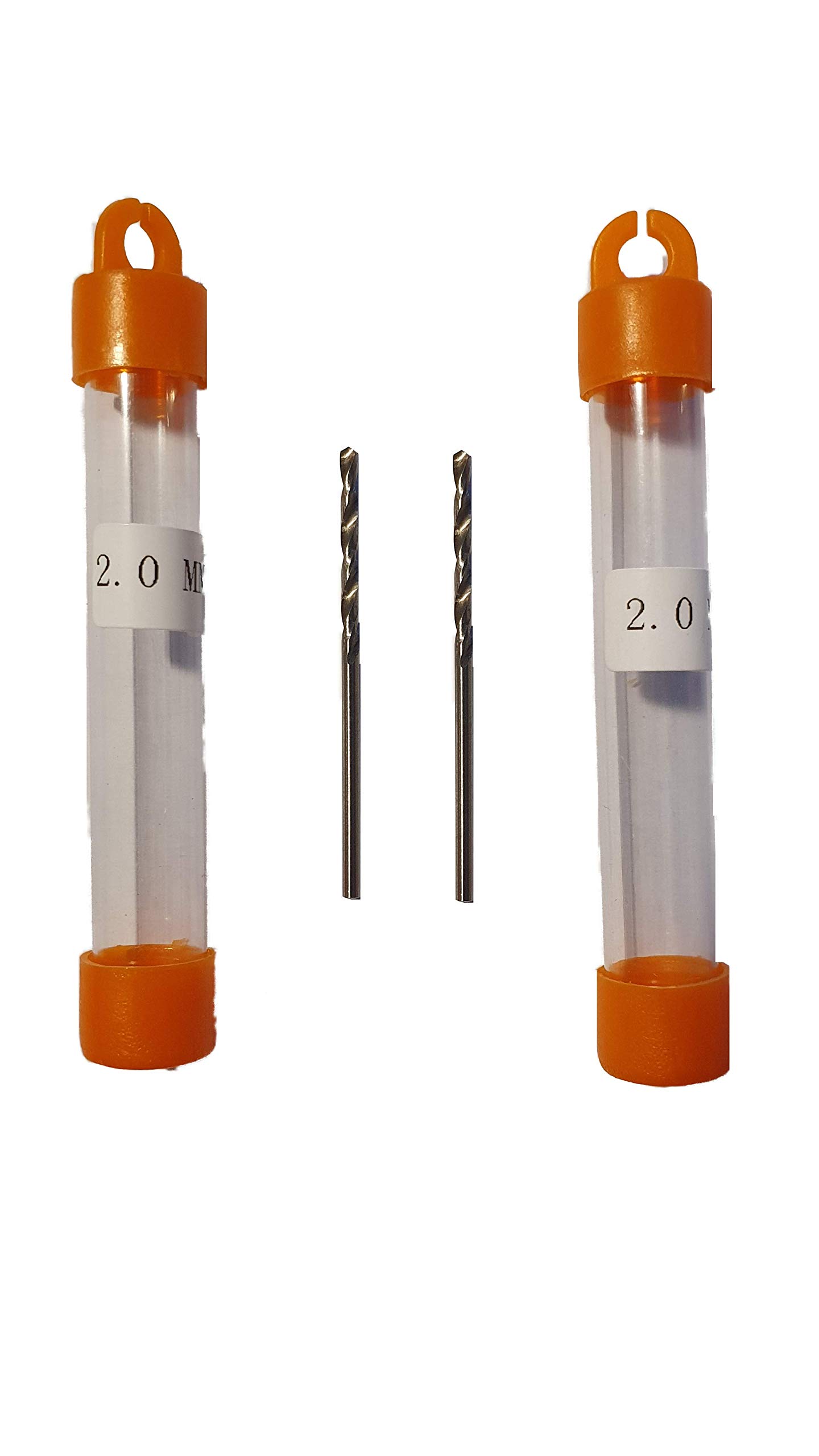 jjw-germany HSS-G Precision Wood Drill Bit Spiral Drill Diameter 2.0 mm Pack of 2