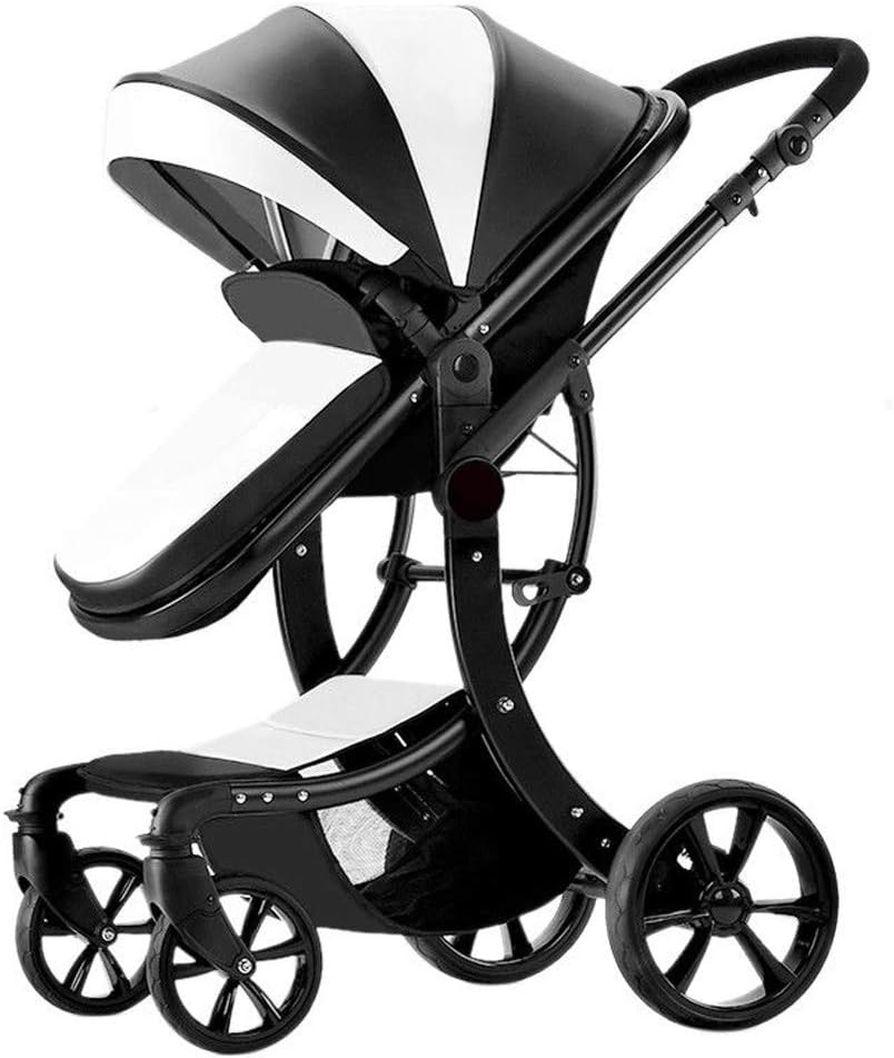 luxury pu baby stroller