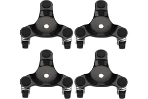 Nellyke Furniture Movers Dolly Furniture Movers with Wheels, Portable Moving Rollers Leg Dollies for Heavy Furniture, 3 Wheels Small Flat Dolly, 600 Lbs Capacity, Black