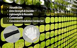 PotatoLife Plastic Mesh Fence Safety Fence, Extra