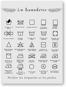 Servicio de lavandería Habitación Pared Arte Decoracion Cuadros Francés