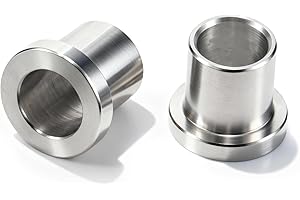 SWILPOOL 2 Pack 5/8" to 12mm Adapter Sleeve Bearing Reducer Bushing for Mini Bike Axle - Galvanized Iron