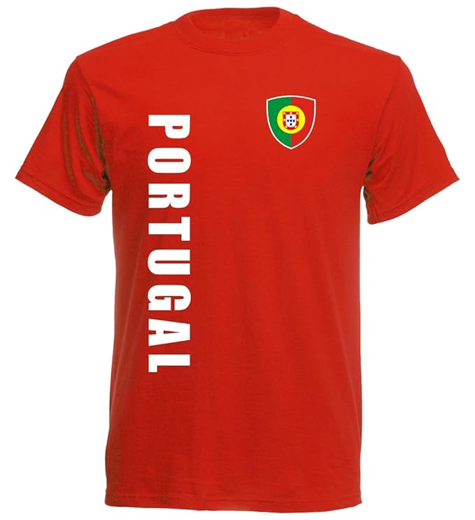 em-shirts Portugal Kinder T-Shirt - TS-10 - EM 2016 - Rot - Fussball Trikot