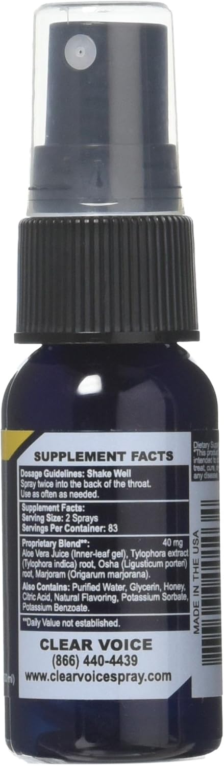 Clear Voice Vocal Spray Honey Lemon: Health & Personal Care