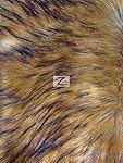 FAUX FAKE FUR ANIMAL LONG PILE FABRIC - Wolf - 60" WIDTH SOLD BY THE YARD
