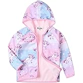 Jxstar Girls Zip-Up Hoodie Kids Fall Winter Warm Sweatshirt Polar Fleece Clothes with Pockets