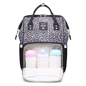 leopard diaper bag