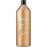Redken All Soft Shampoo, For Dry/Brittle Hair, Moisturizes & Provides Intense Softness and Shine, With Argan Oil
