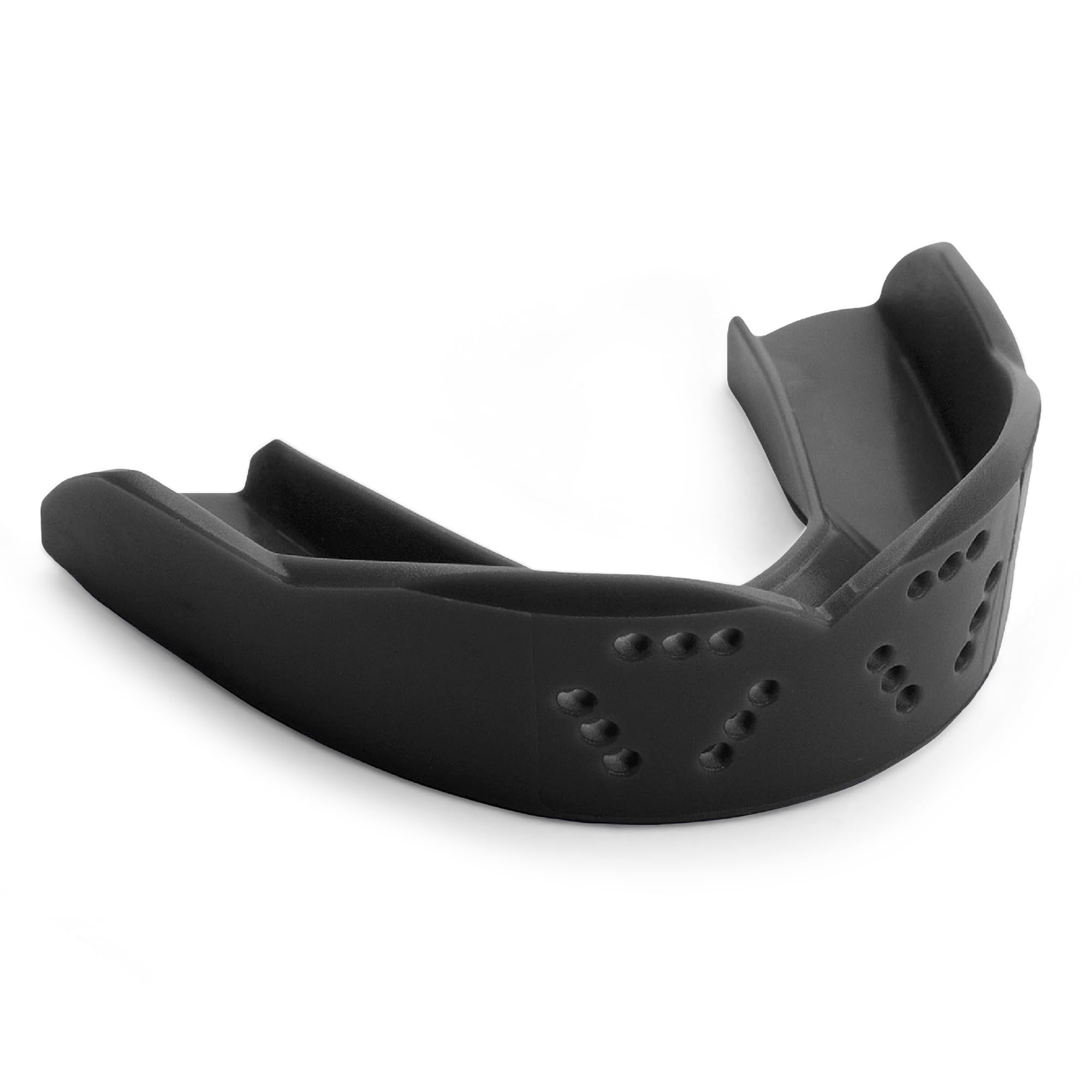 SISU 3D Mouthguard, Charcoal Black - 2.0mm Thin - for Athletes Over 5’ Tall - Pre-Formed for Custom-Molded Fit - Remoldable Up to 20 Times - Non Toxic — image 1
