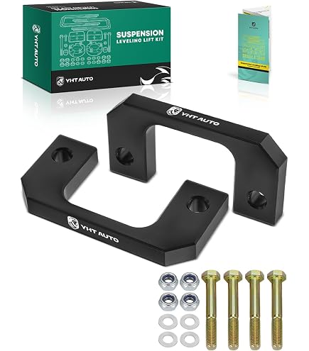 Leveling Lift Kit For 2007-2018 Chevy Silverado & GMC Sierra 1500 - 1.5" Front Coil Spring Spacers, Black
