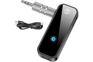 ALYNIC 2026 Upgraded Bluetooth 5.0 Adapter for Car, 2 in 1 Wireless Bluetooth Transmitter and Receiver for TV Headphones Home Audio Speakers, Portable Wireless Audio Receiver for iPhone PC, Hands-Free Call