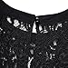 vanberfia Women's Lace Short Sleeve Loose Casual Chiffon Dress (L, 7880)
