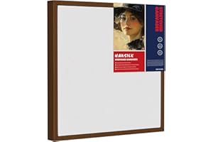 HANSILK Framed Canvas Blank 10x10 - DIY Painting Art with Sturdy Wooden Frame, Modern Empty Canvas for Paint-Your-Own Art Ready to Hang Wall Decor