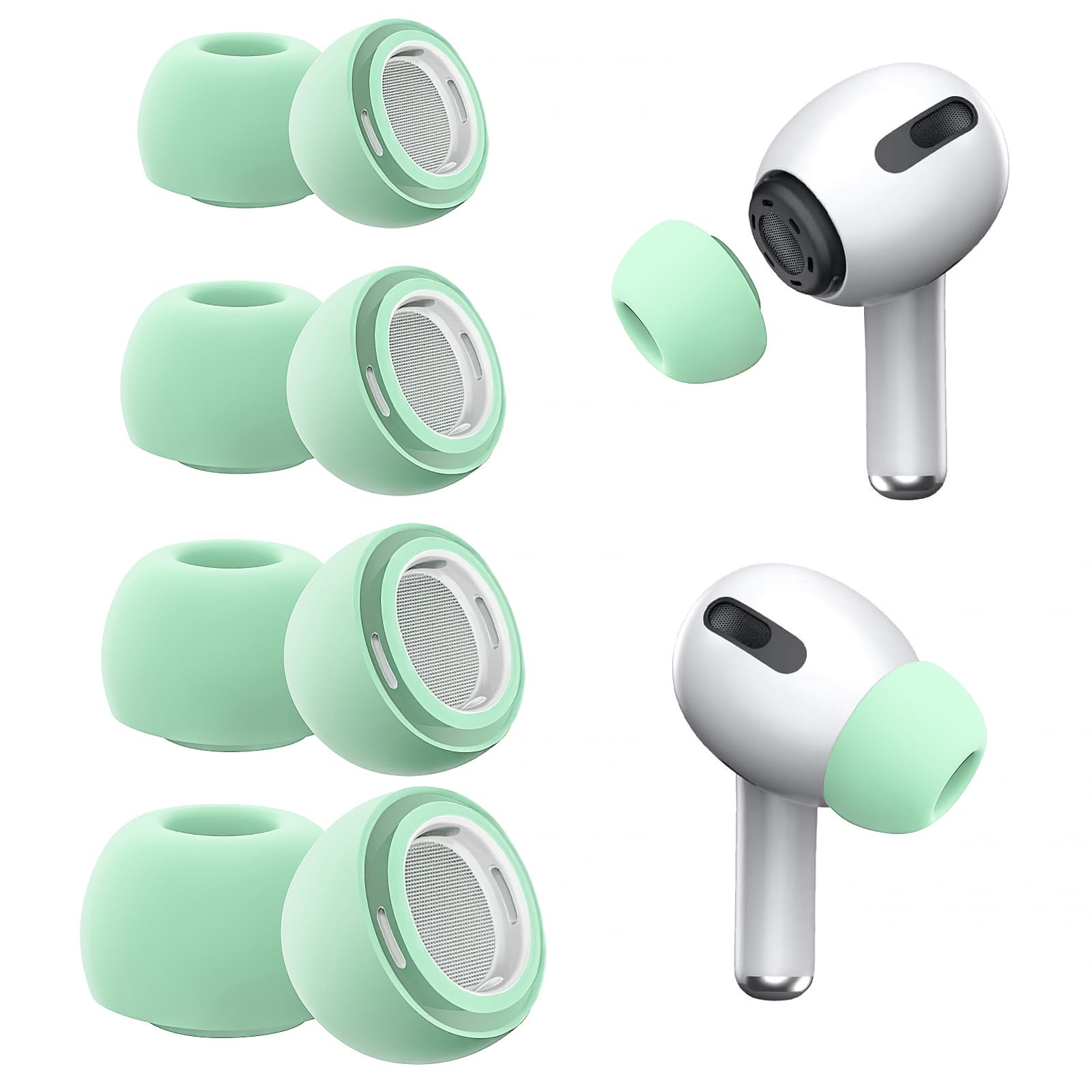 Vsagier 4 Pairs Replacement Ear Tips for AirPods