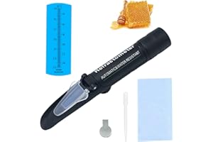 AOAUTO Honey Refractometer for Honey Moisture,13-25% Honey Moisture Refractometer Tester with ATC,Measuring Moisture with High Accuracy for Honey, Bee Keeping Supplies