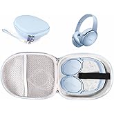 CaseSack Case for Bose QuietComfort Bluetooth Headphones with Microphone, QuietComfort 45, 35, 35 II, Replacement case only (Moonstone Blue)