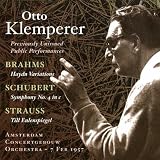 KLEMPERER PERFORMS BRAHMS AND SCHUBERT             image