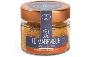 TITA ITALIAN Le Mareviglie - Grated Bottarga Mullet Roe, Jar Net Wt : 40 g / 1.41 oz