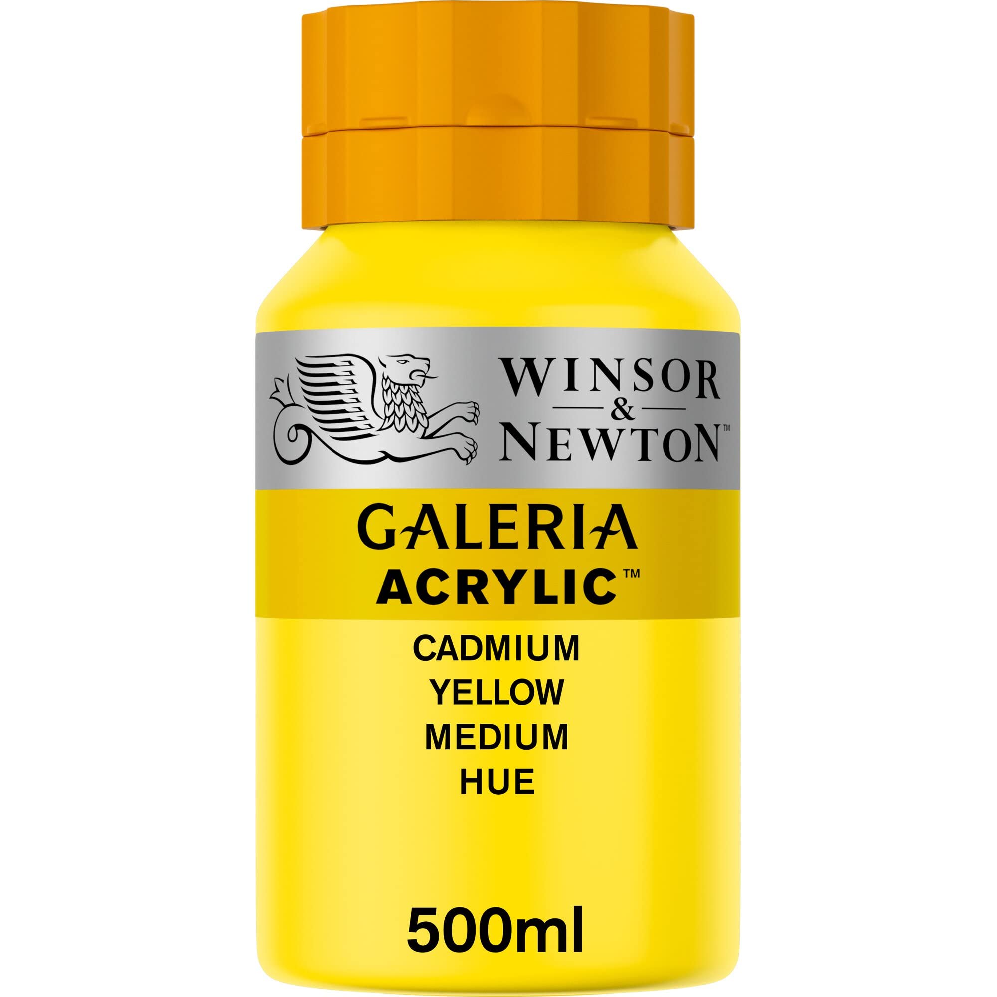 Winsor & Newton, Galeria Acrylic, Cadmium Yellow Medium Hue, 500ml