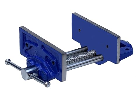 GIZMO Wood Working Vice | 150 mm Jaw Width Blue, Cast Iron Vise, Wood vice, Wood Vise