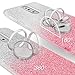 Nokia 8 Case, Silverback Girls Bling Glitter Sparkle Case with 360 Rotating Ring Stand, Soft TPU Outer Cover + Hard PC Inner Shell Skin for Nokia 8 Case -Pink