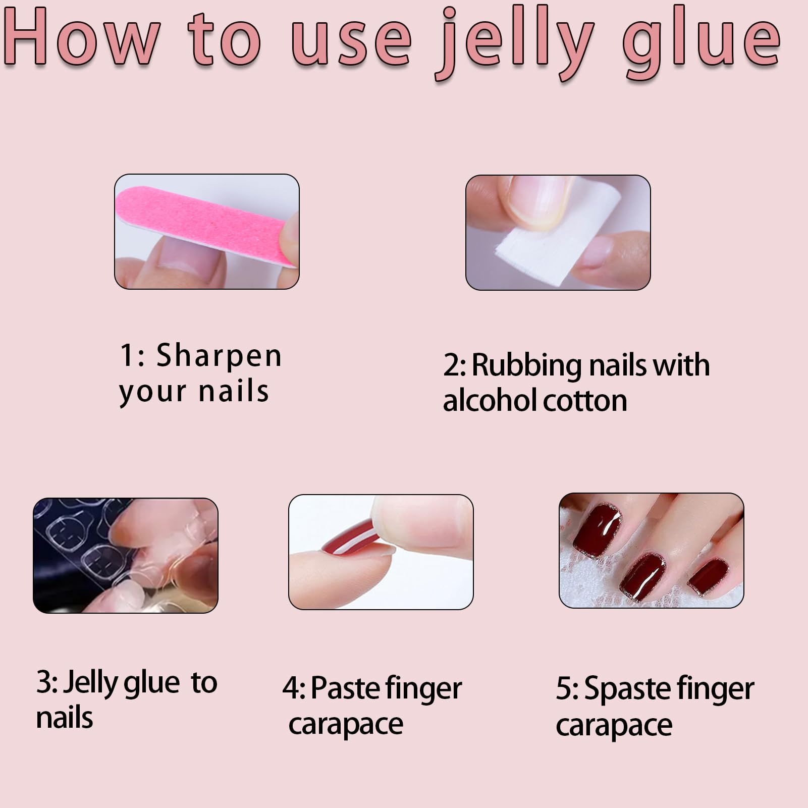 Almond Press on Nails Short Round Fake Nails Chrome Gloss False Nails with Glitte Powder Designs Acrylic Nails Press on Artificial Nails Stick on Nails for Women 24Pcs Nail Press ons - Image 6