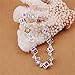 NYKKOLA Hot Fashion Beautiful Colorful Mosaic Crystal 925 Silver Bracelet