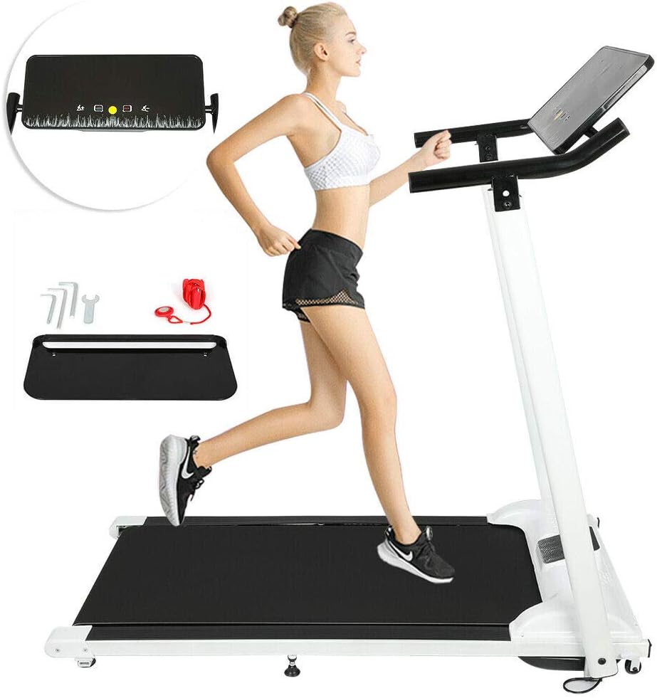 LAKAGO Folding Electric Treadmill Motorised Portable Running Machine 3.5Hp with LED Display