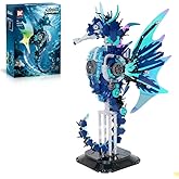 Mechanical Seahorse Building Set Compatible with Lego Model STEM Educational Creative Construction Toy,Ocean Creature Collector's Item, Perfect Office & Home Décor Gift for Boys Ages 8-16 1003pcs
