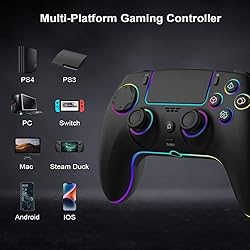 JUNHUAN Wireless Controller for PS4/PS3/PC -No Dead