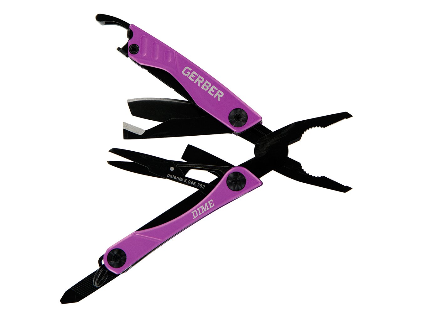Gerber Dime MultiTool, Purple [31002937] Steel Hunting Knives