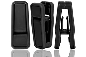 KINJOEK 100 Packs Plastic Finger Clips for Hanger Clothespins Strong Pinch Grip Clips Multi-Purpose for Slim-line Clothes Pants, Black
