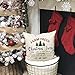 AENEY Farmhouse Christmas Pillow Cover 18x18 inch Farm Fresh Christmas Tree Throw Pillow for Christmas Decor Farm Sign Christmas Decorations Throw Pillow Cover